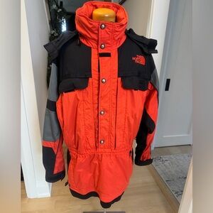 Rare Vintage The North Face Extreme Gear Orange and Black Pull Over Jacket XL